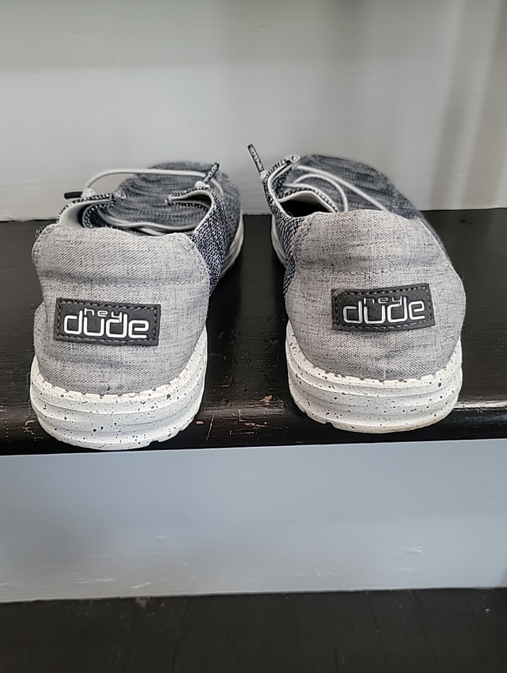 Hey Dude Wendy Sox Dark Grey Women’s Size 11 Pre-owned - Picture 3 of 5